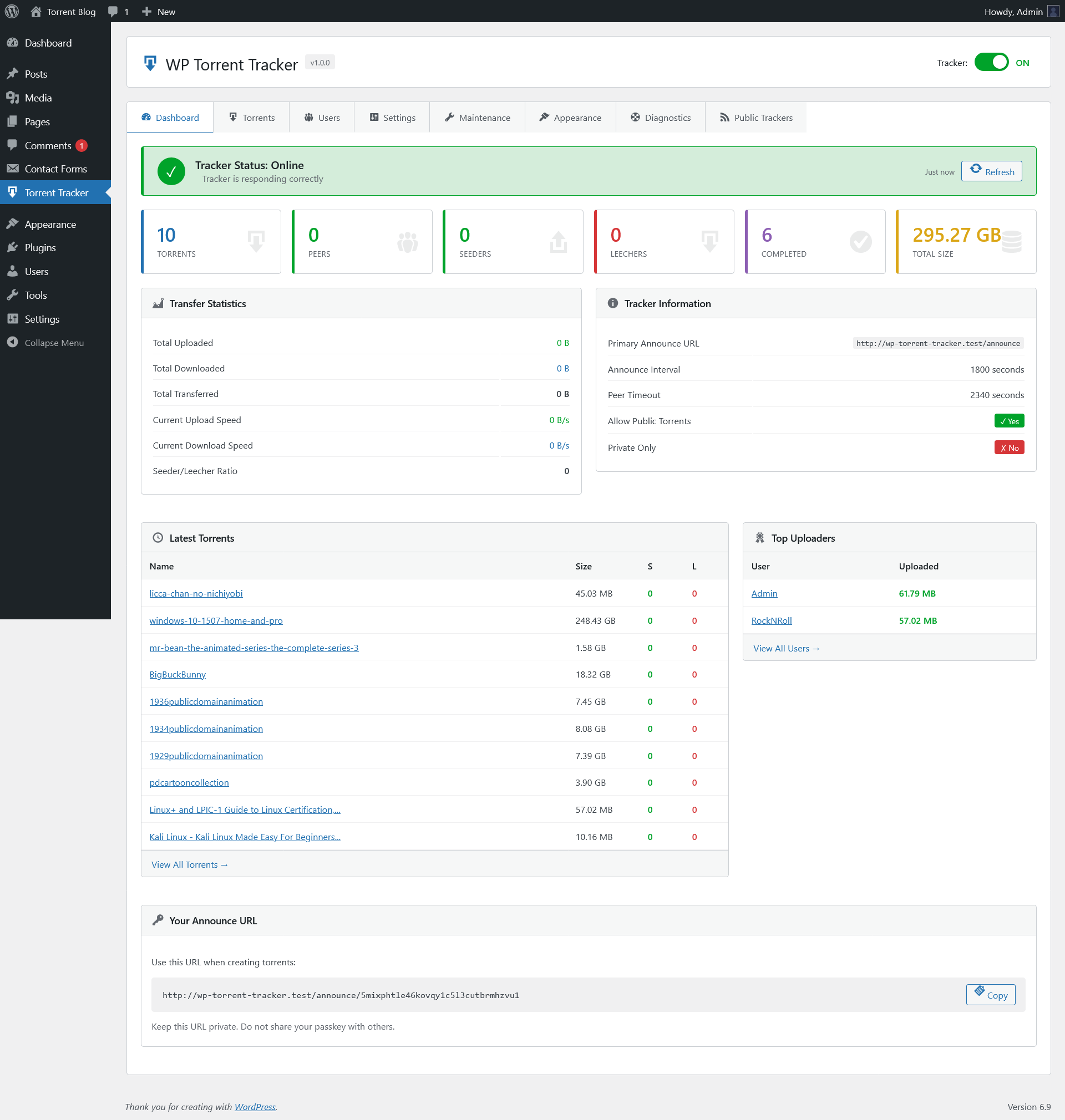 Admin Dashboard