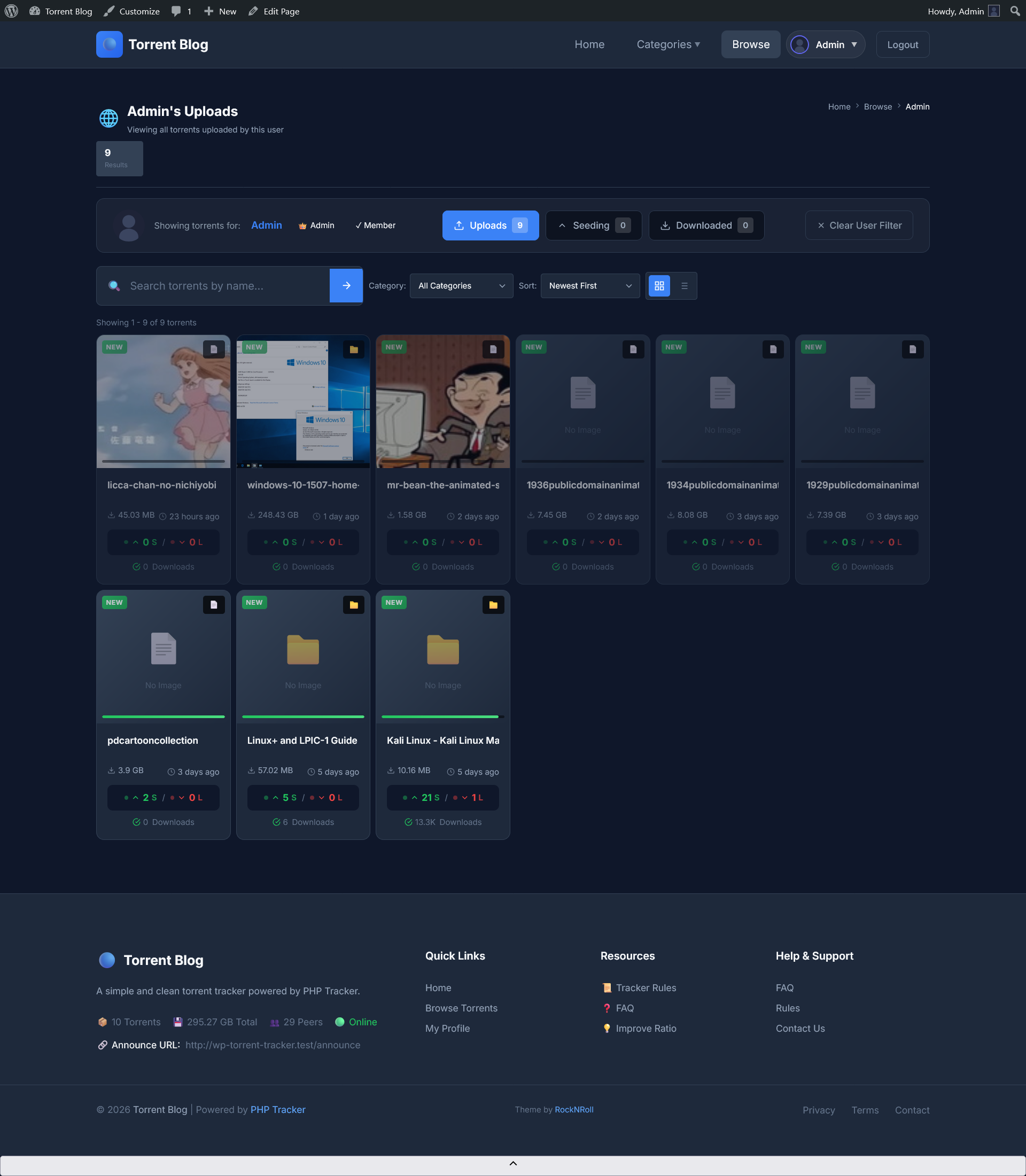User Uploads Management